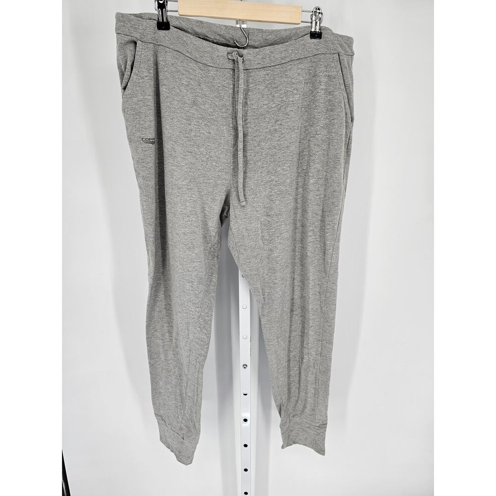 Copper Fit Women's Gray Elastic Lace Closer Pockets Blended Fiber Pant Size L/XL